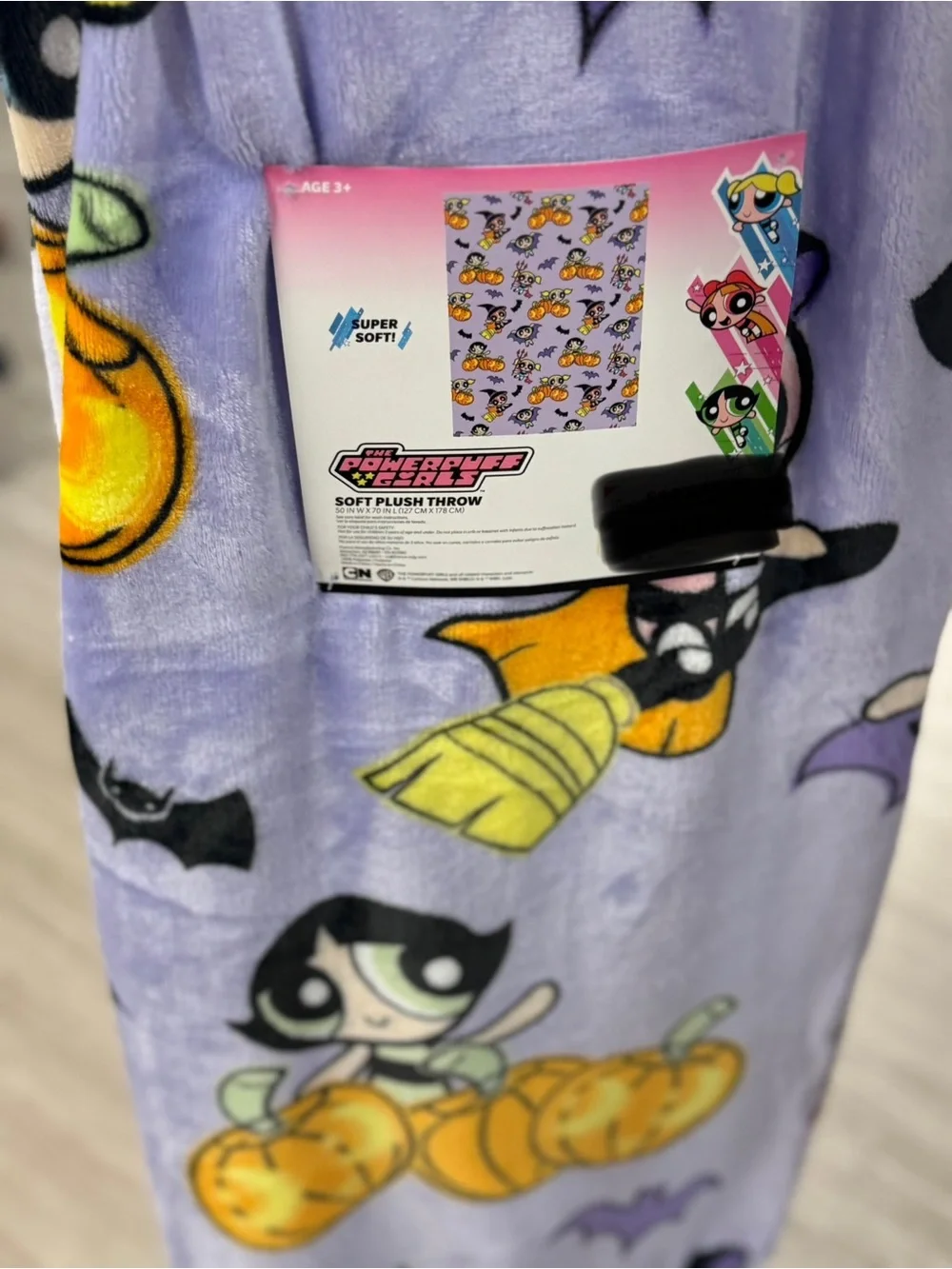 Lavender Plush Throw Blanket - Official Character Design